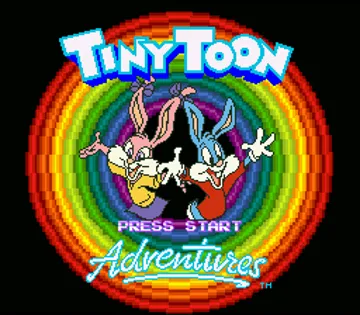 Tiny Toon Adventures - Buster Busts Loose! (USA) (Beta) screen shot title